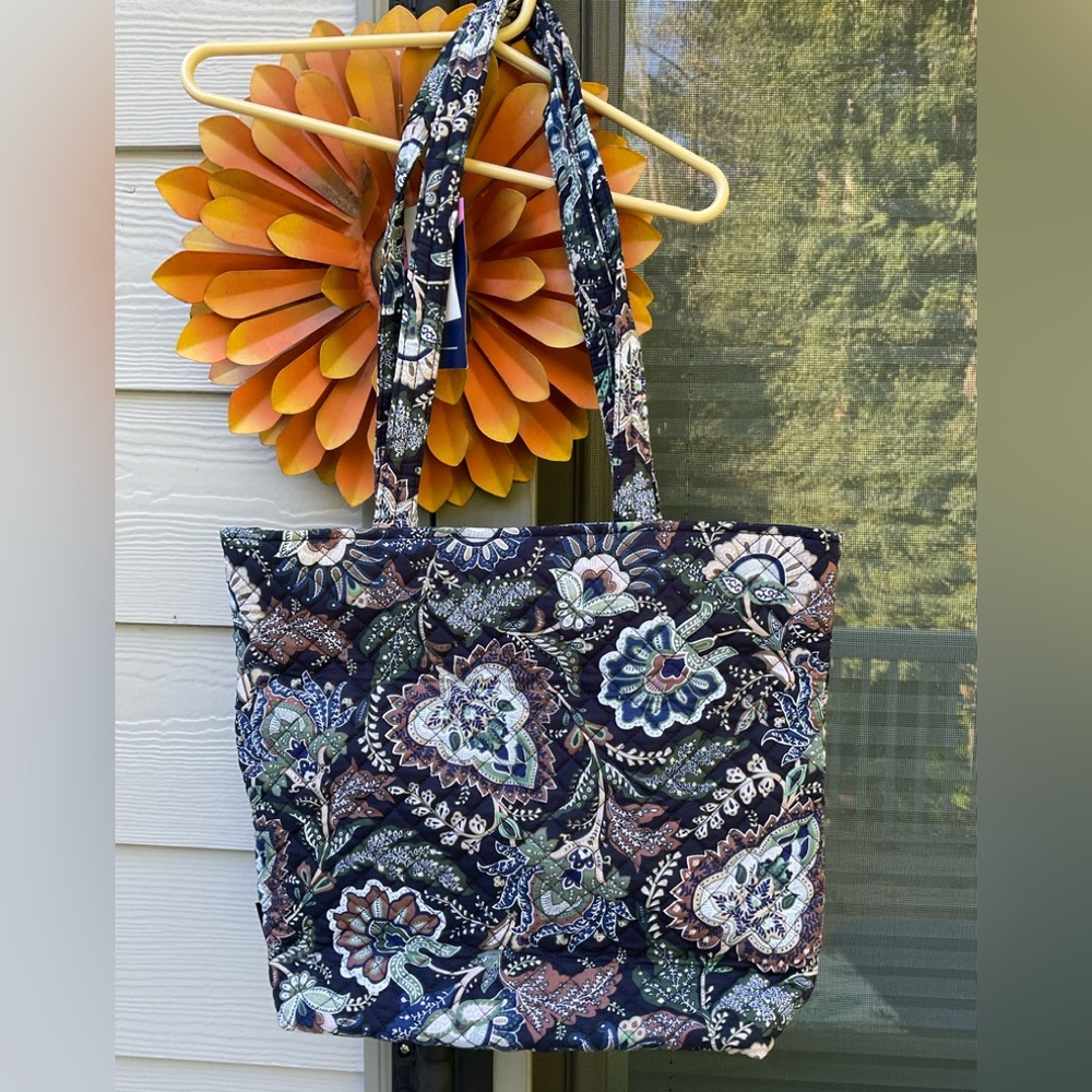 NWT Java Navy Camo Tote by Vera Bradley